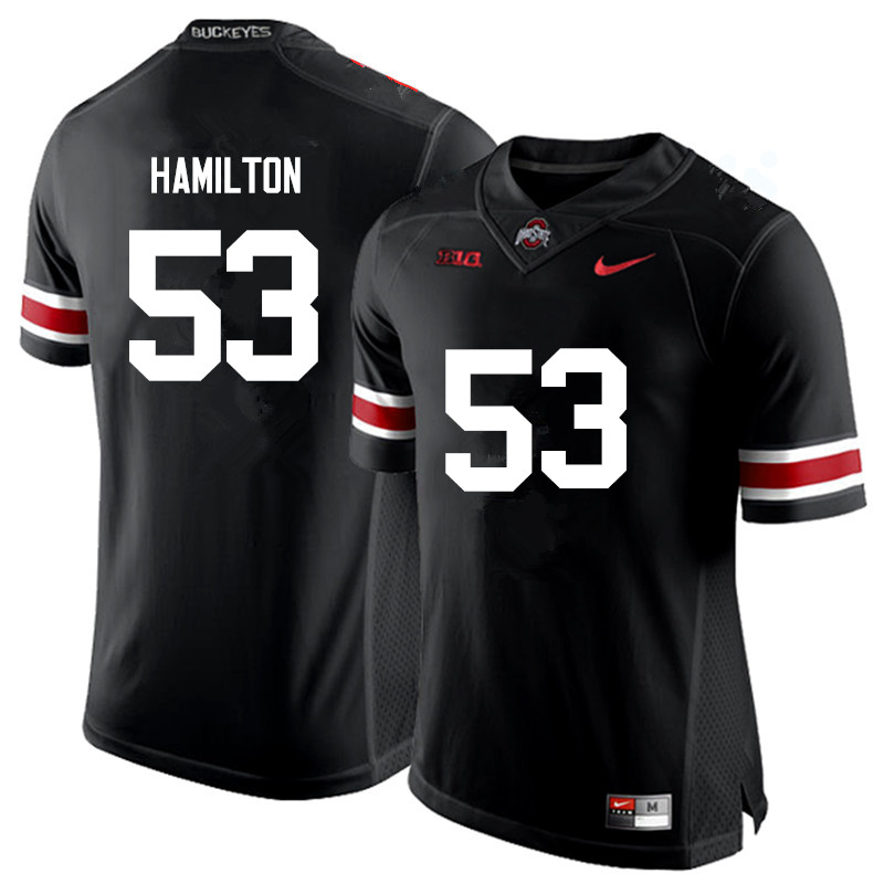 Ohio State Buckeyes #53 Davon Hamilton College Football Jerseys Game-Black